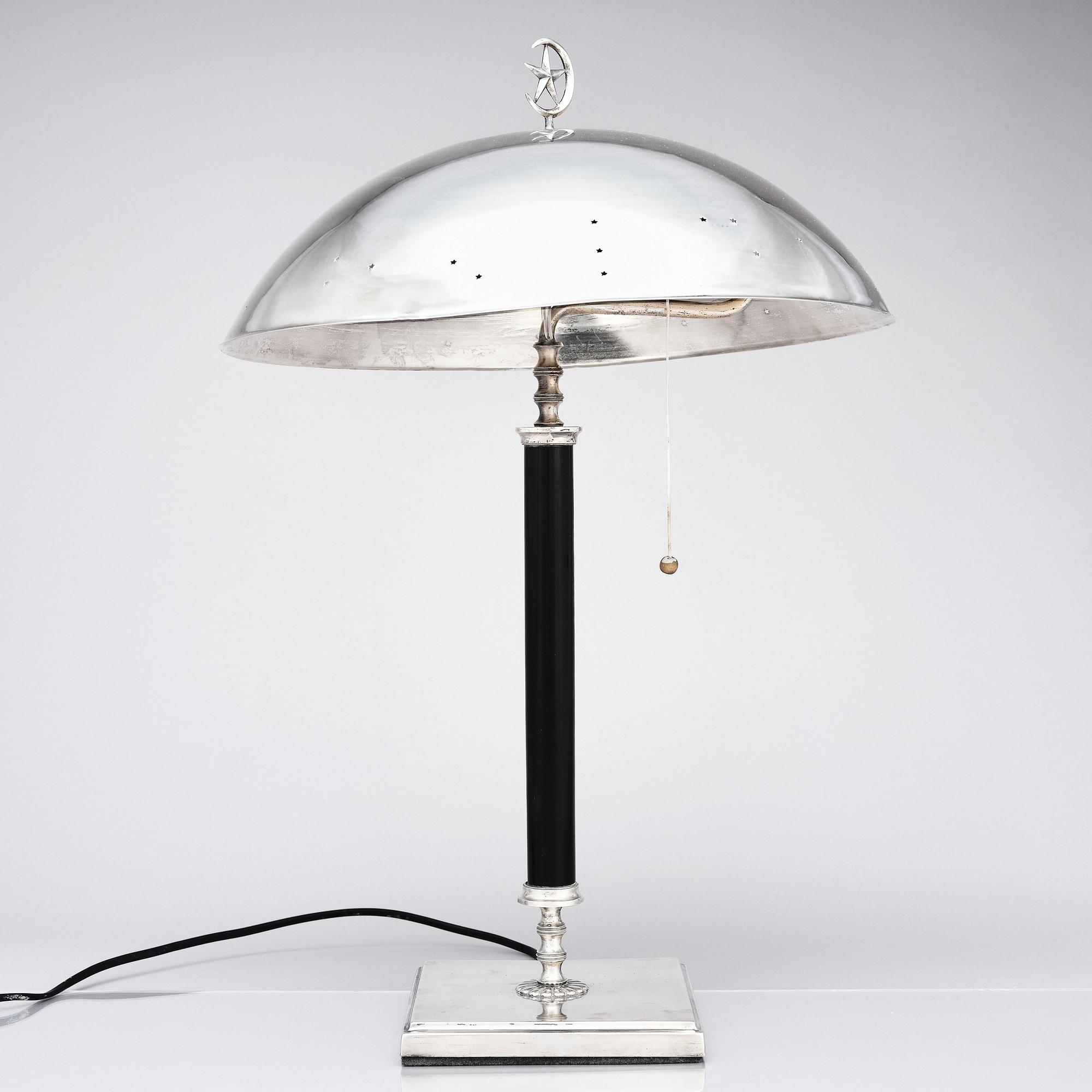 Elis Bergh, tillskriven, bordslampa, C G Hallberg, Swedish Grace 1920-tal.