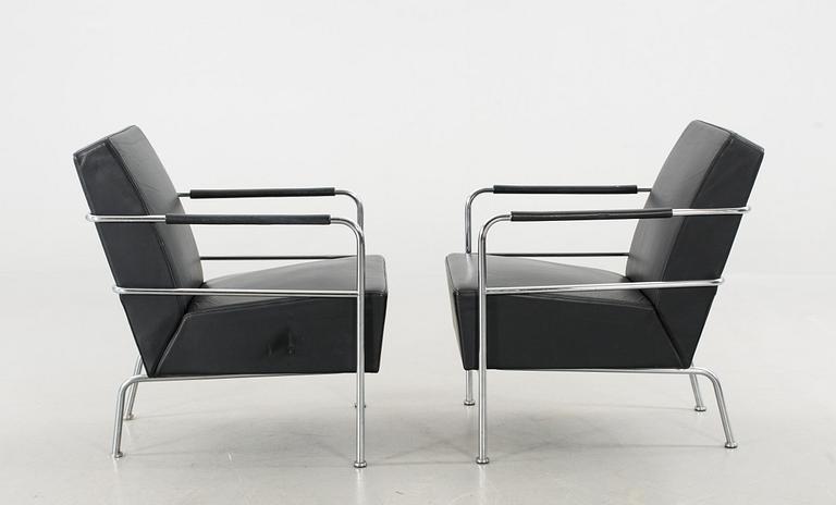 A PAIR OF GUNILLA ALLARD ARMCHAIRS, "Cinema", Lammhults Möbel AB, 1997.
