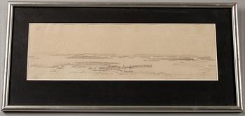 MAGNUS VON WRIGHT, blyertsteckning, osignerad.