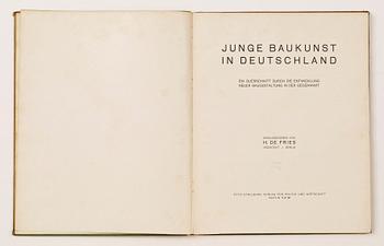BOK, "Junge Baukunst in Deutschland", H. De Fries, Otto Stollberg, Berlin, 1926.