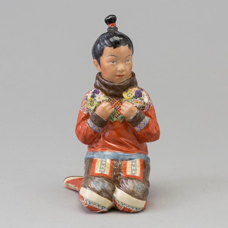 A Royal Copenhagen porcelain figure, 'Greenland', Denmark, 1960s.