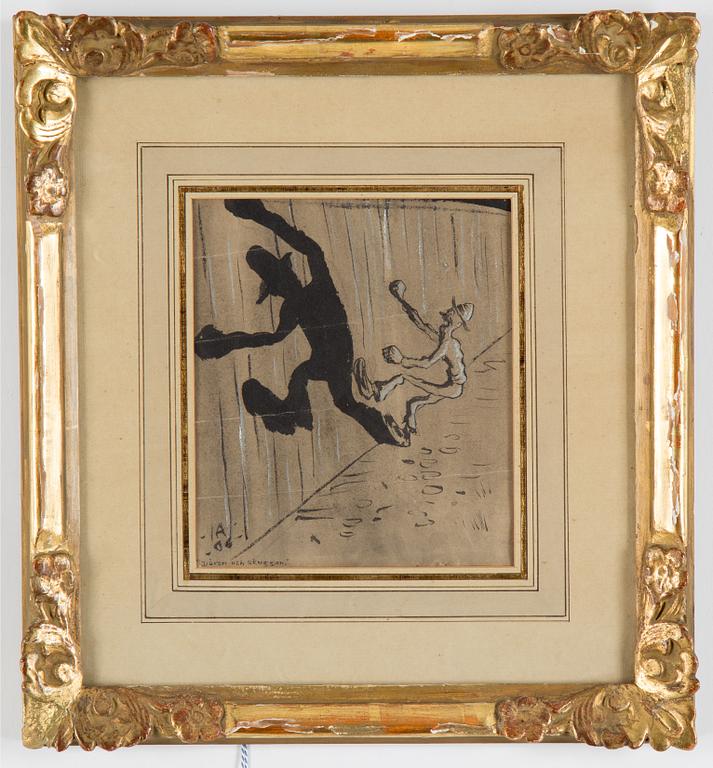 IVAR AROSENIUS, mixed media on paper, signed I.A. and dated -06.