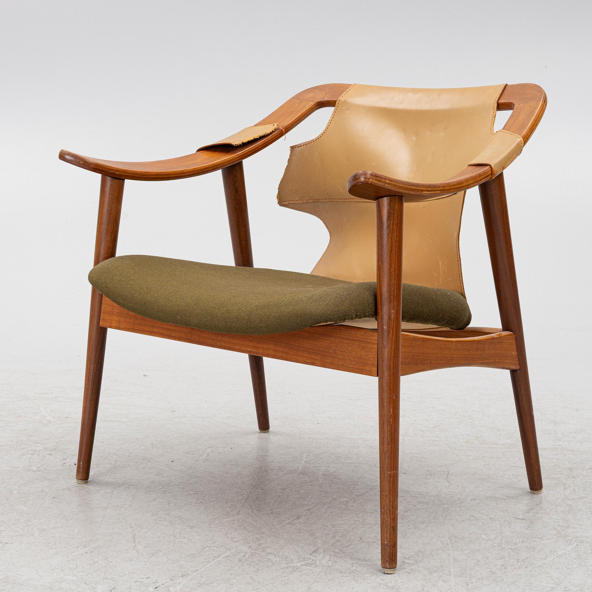 Arne Tideman Ruud, A model 3050 armchair, AS Inventar, Gjövik, 1960s.