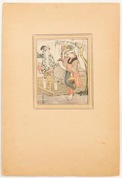 Eishōsai Chōki, from ". . . saku jūni tsui" (Twelve Scenes. . .).