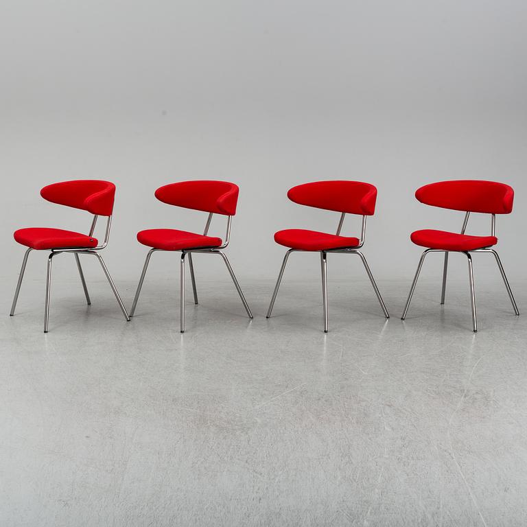 A set of 4 chairs by "MITAB".