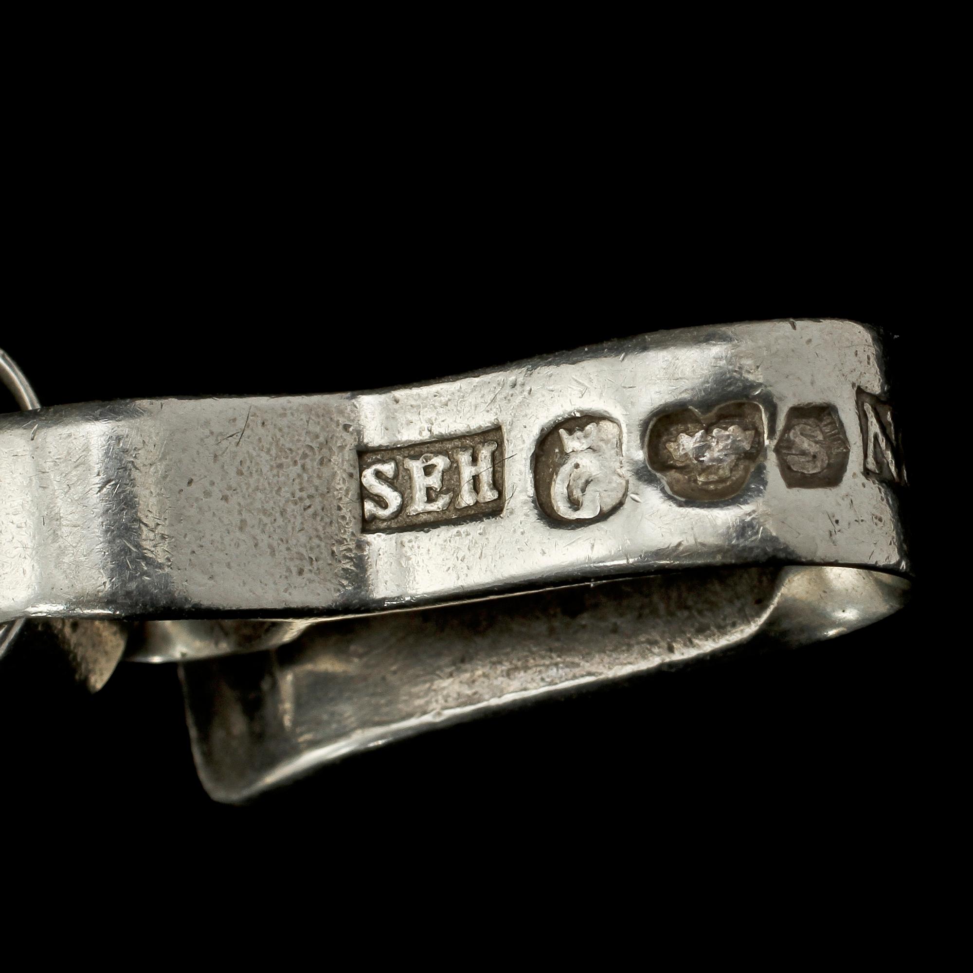 ARMLÄNK, sterlingsilver, Sven Erik Högberg, Göteborg, 1963. Vikt 34 g.