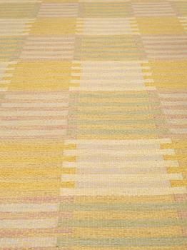 CARPET. "Capella, gul". Flat weave. 301 x 194 cm. Signed CM.