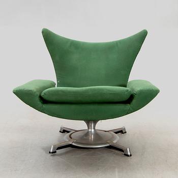 An 1960:s easy chair probably by Hans Erik Johansson, Westberg Furniture, Tranås Sweden.