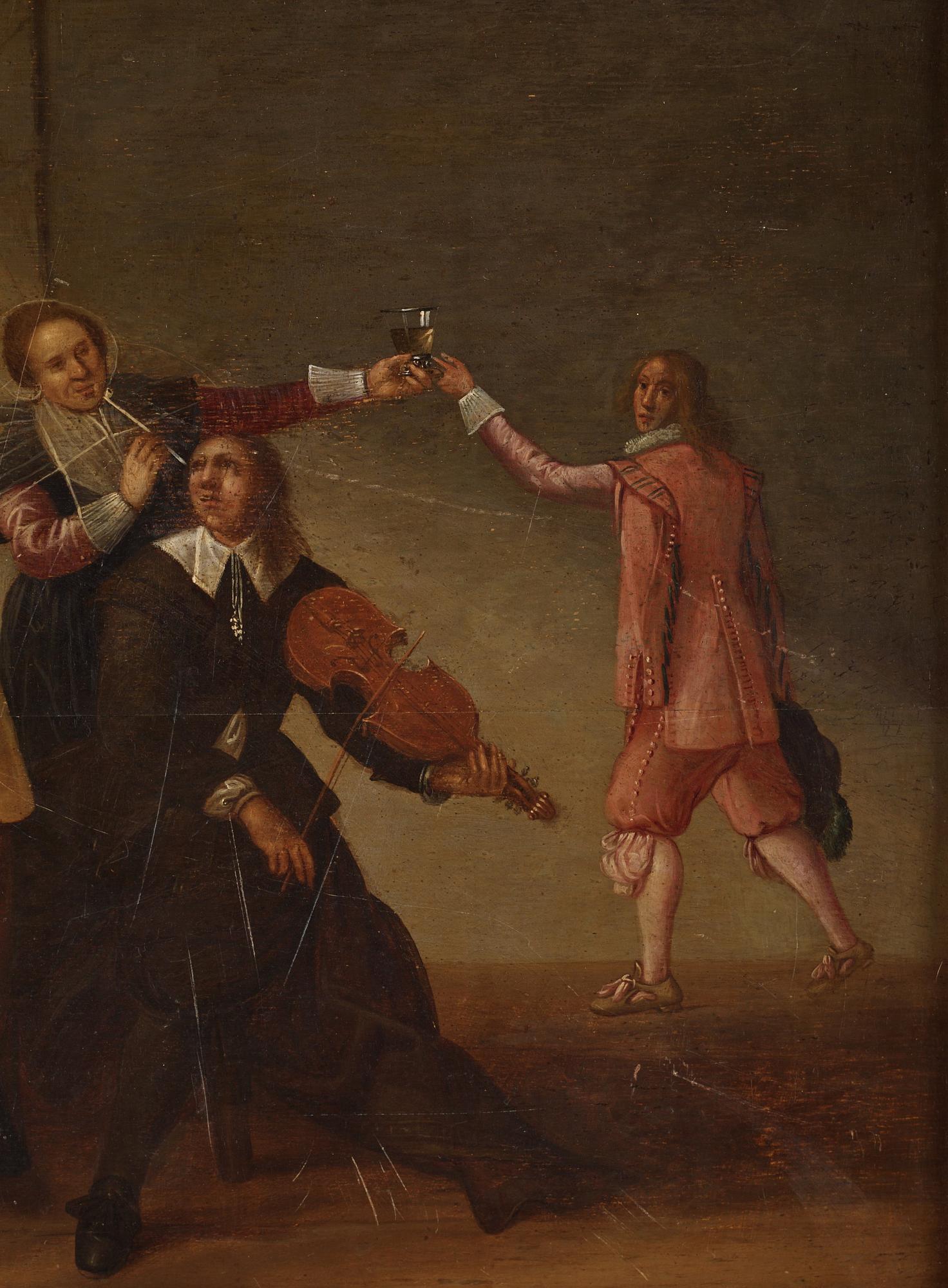 Jan Olis Attributed to, Smoking Company.