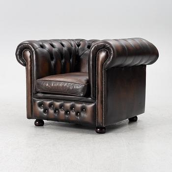 Clubfåtölj, Chesterfieldmodell, 1900-talets andra hälft.