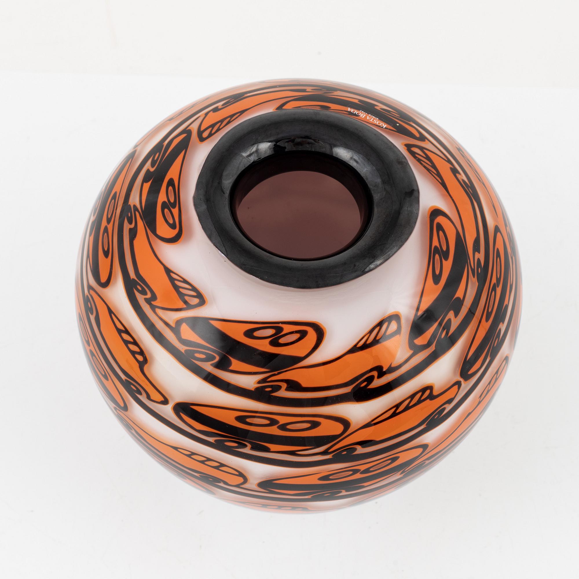 Olle Brozén, vas, glas, signerad. Kosta Boda Limited Edition 7/20.