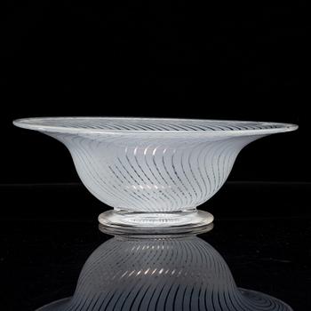 EDWARD HALD, a Graal glas bowl, Orrefors, signed.