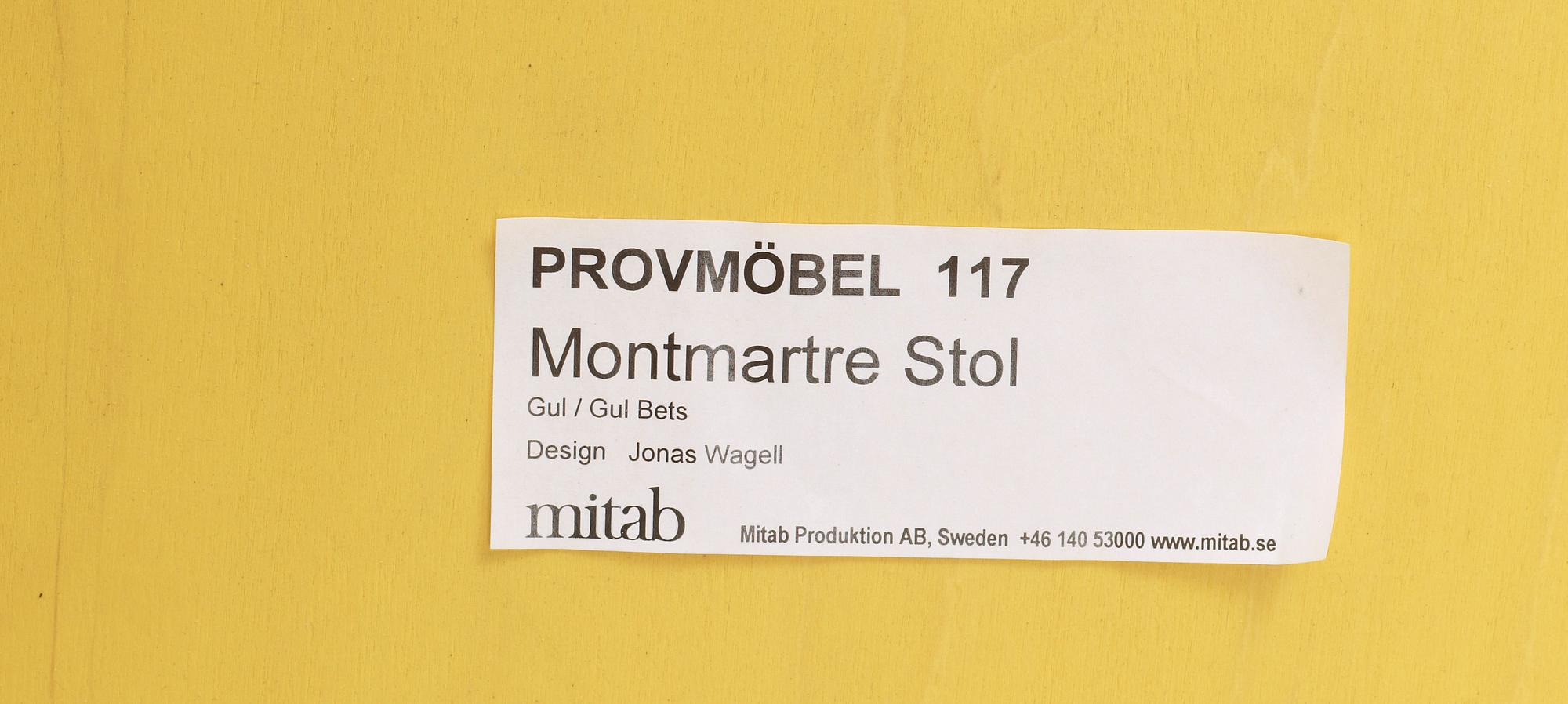 STOLAR, ett par, "Montmartre", Jonas Wagell för Mitab.