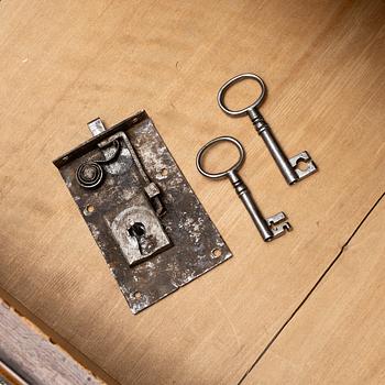 A rococo parquetry cabinet, Stockholm, later part 18th century.