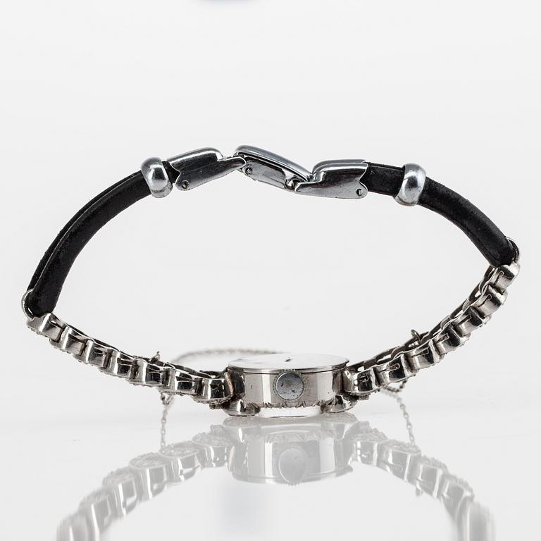 ARMBANDSUR, dam, Villereuse, platina med 8/8-slipade diamanter tot. ca 2 ct. Art Déco, 1930-tal.