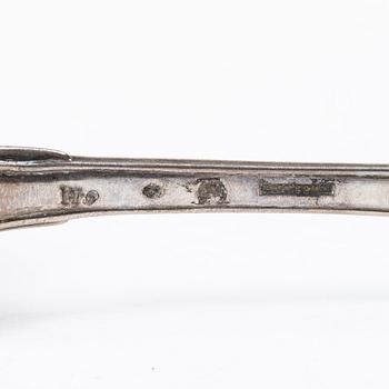 Eleven Swedish silver spoons, 18th/19th century.