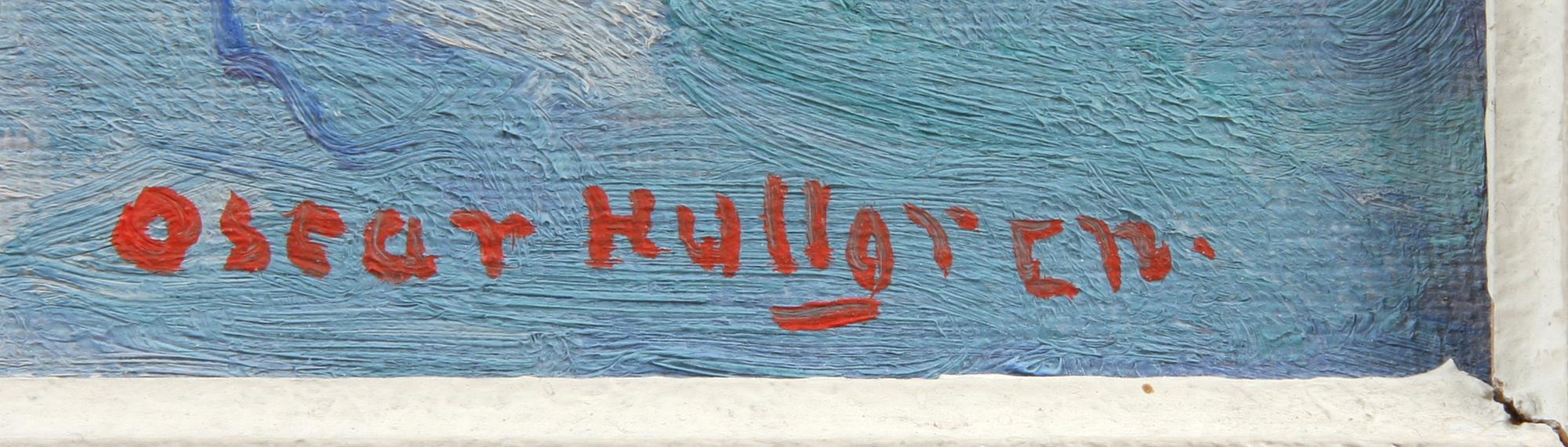 OSCAR HULLGREN, olja på duk, sign.