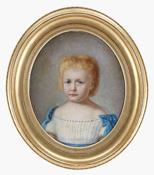 MARIE HELENE AARESTRUP, olja på duk, signerad, daterad Snogeholm 1869.