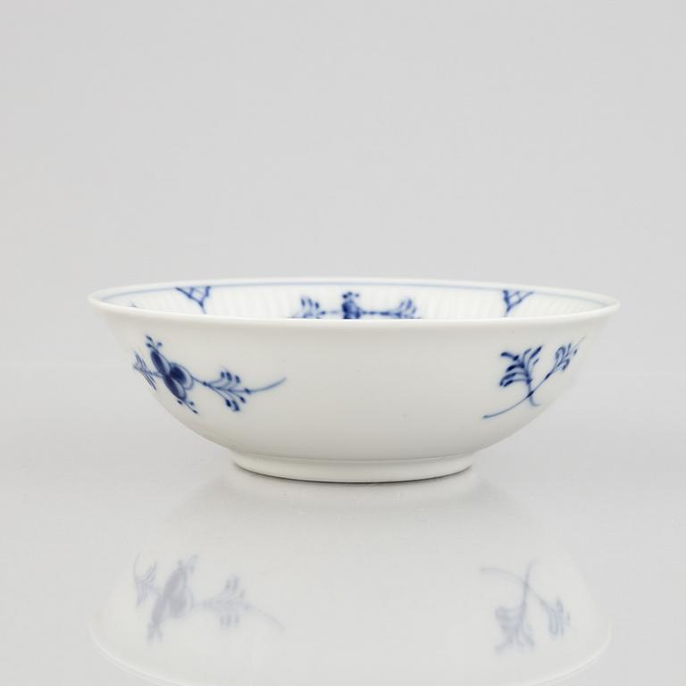 A group of three 'Blue Fluted' porcelain bowls, Royal Copenhagen, model '211', '592', '2302', 1893-1923 and 1950-60's.