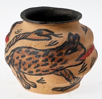 KRUKA, lergods, Ulrika Hydman Vallien, sign.