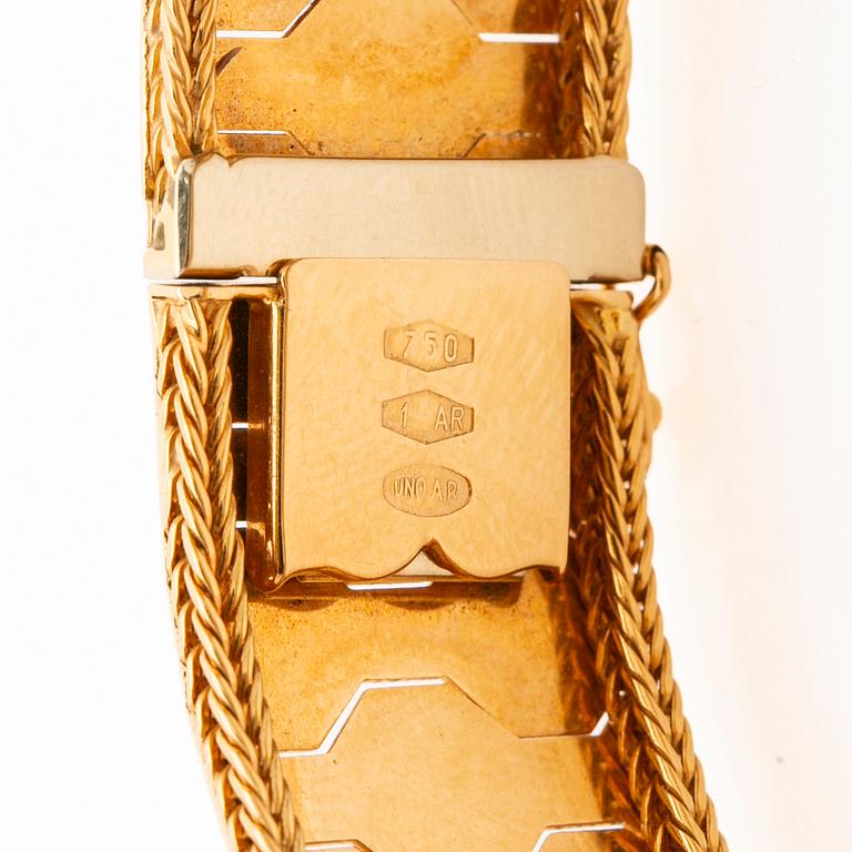 Bracelet, 18K gold, Uno A Erre, Italy.