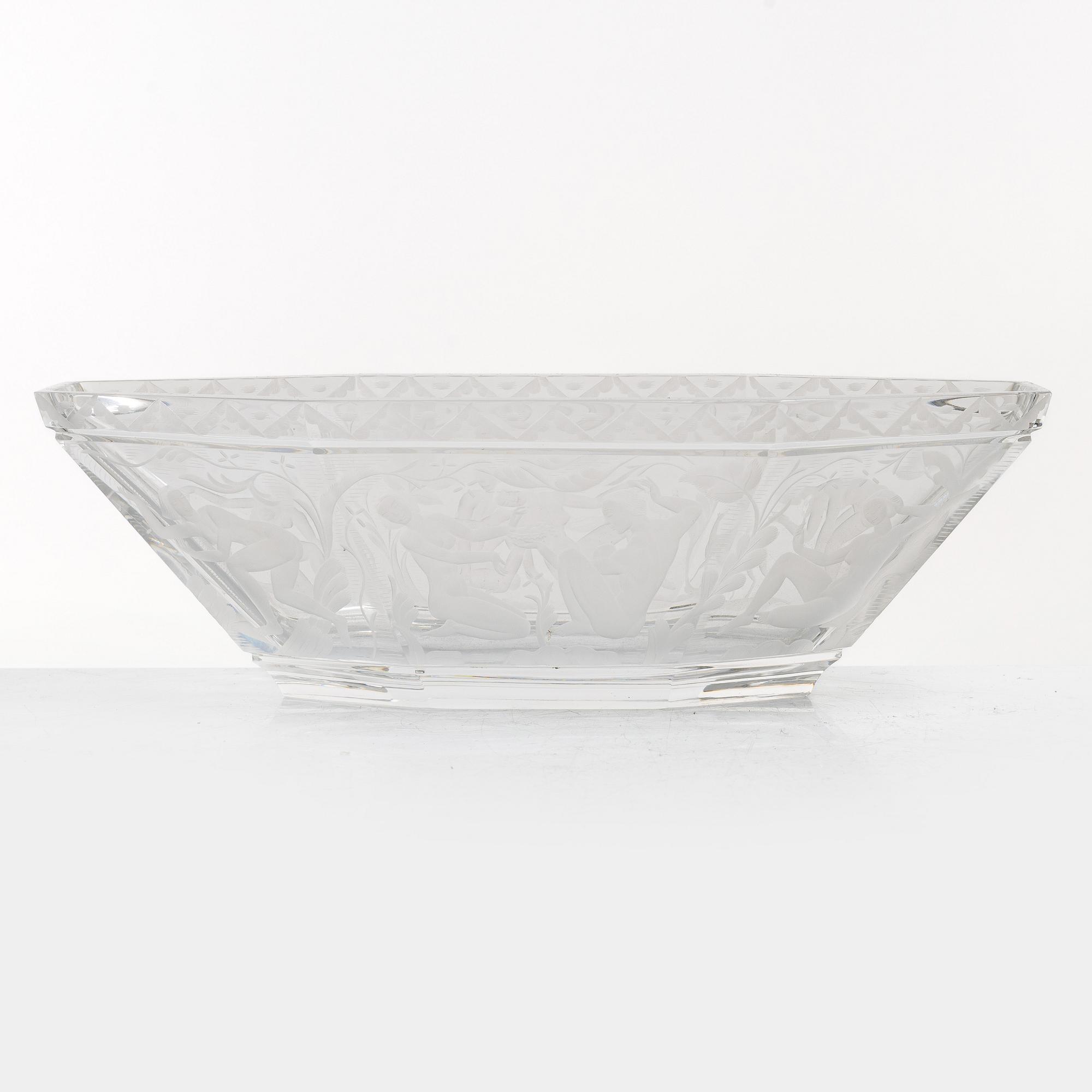 Simon Gate, a 'Paradis' bowl, Orrefors.