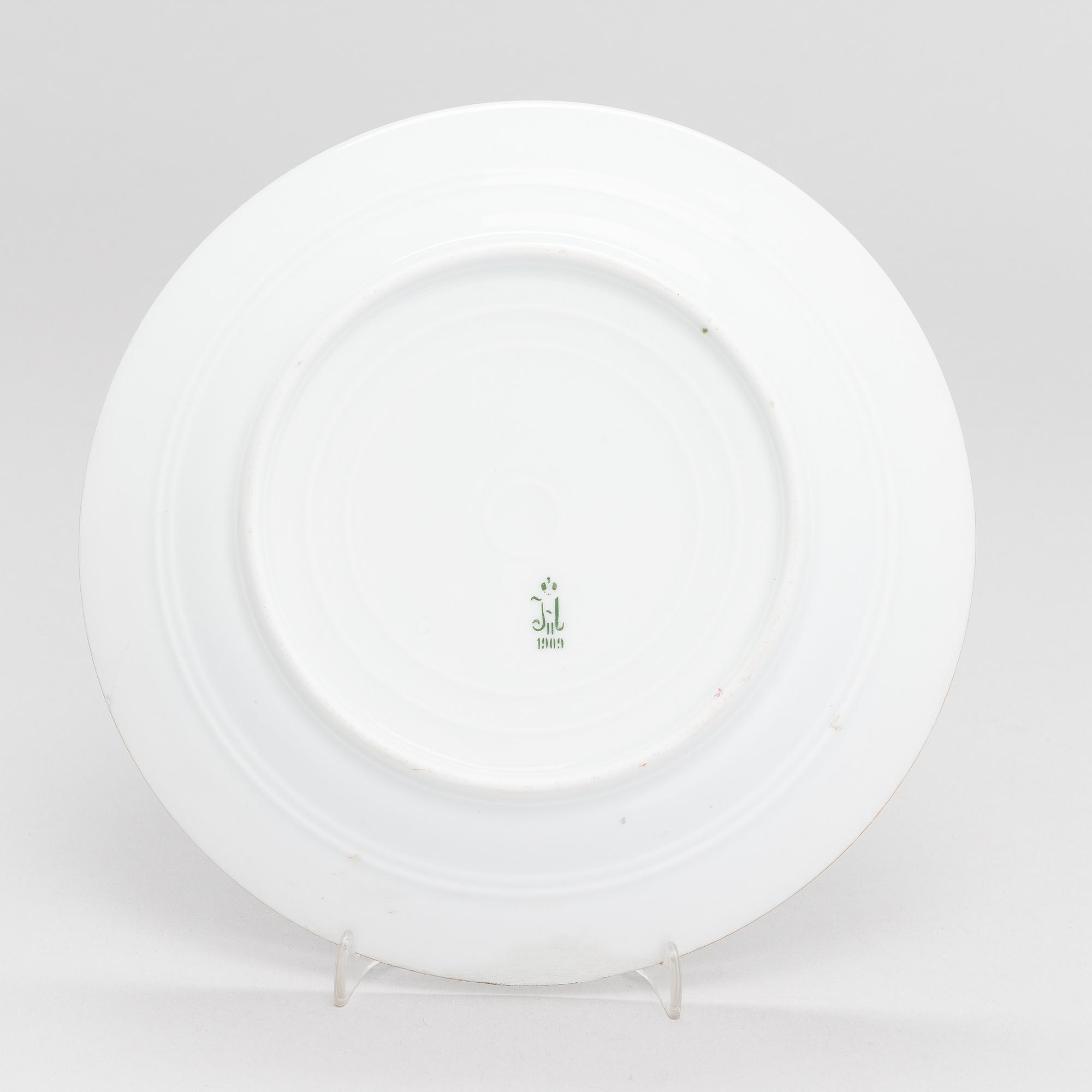 Plate, Imperial Porcelain Factory, Saint Petersburg, period Nicholas II (1868-1918), Russia.