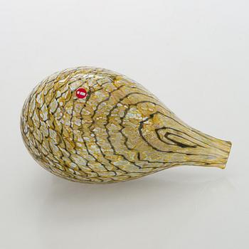 Oiva Toikka, lasilintu, "Kesäriekko", signeerattu O. Toikka Nuutajärvi.