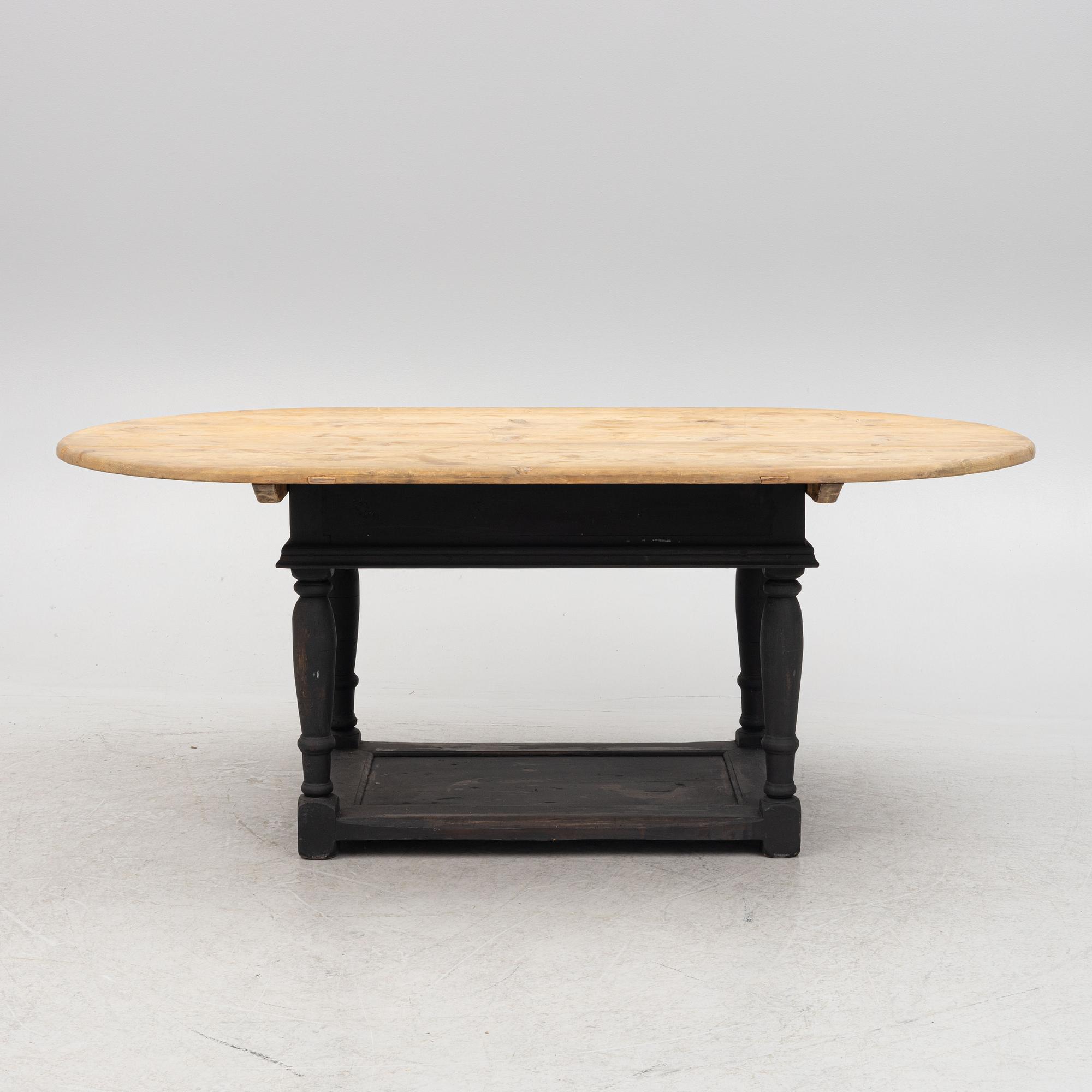 Matbord, barockstil, 1800-tal.