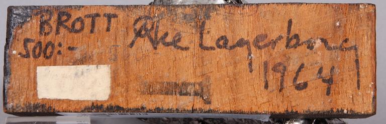 ÅKE LAGERBERG, skulptur, brons.