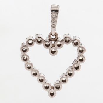 A. Tillander, hänge, hjärta, 18K guld och diamanter.