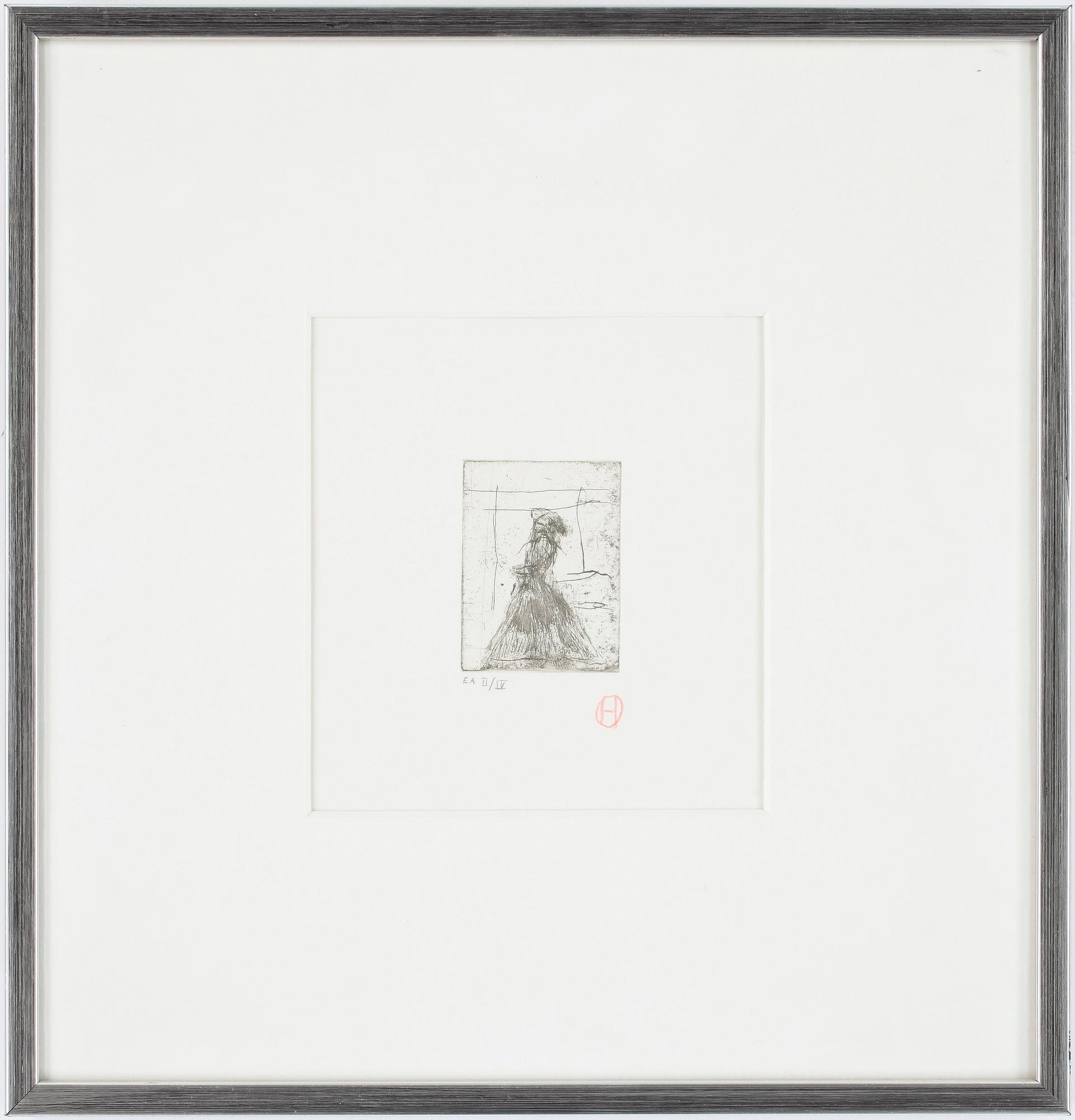 PREBEN HORNUNG, etsning, mongramsignerad, numrerad II/IV.