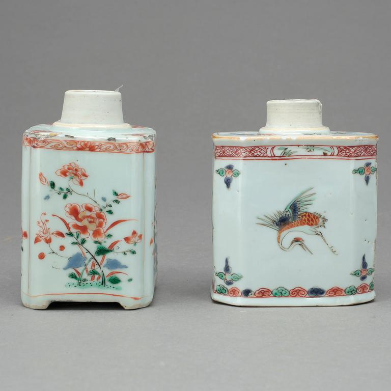 TEDOSOR, 2 st, porslin, Kangxi, Kina 1662-1722.