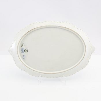 Skål med fat "Musselmalet helblonde" Royal Copenhagen Danmark porslin.