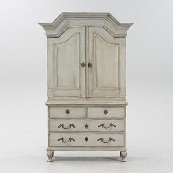 A painted cabinet, 18th/19th Century.