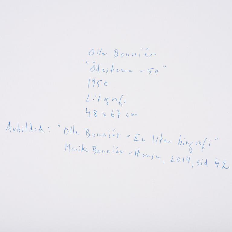 Olle Bonniér, "Ödestema - 50".