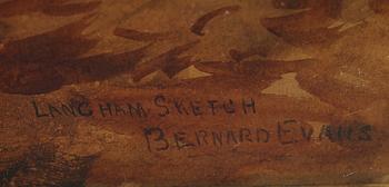 BERNARD EVANS, tillskriven, akvarell, signerad.