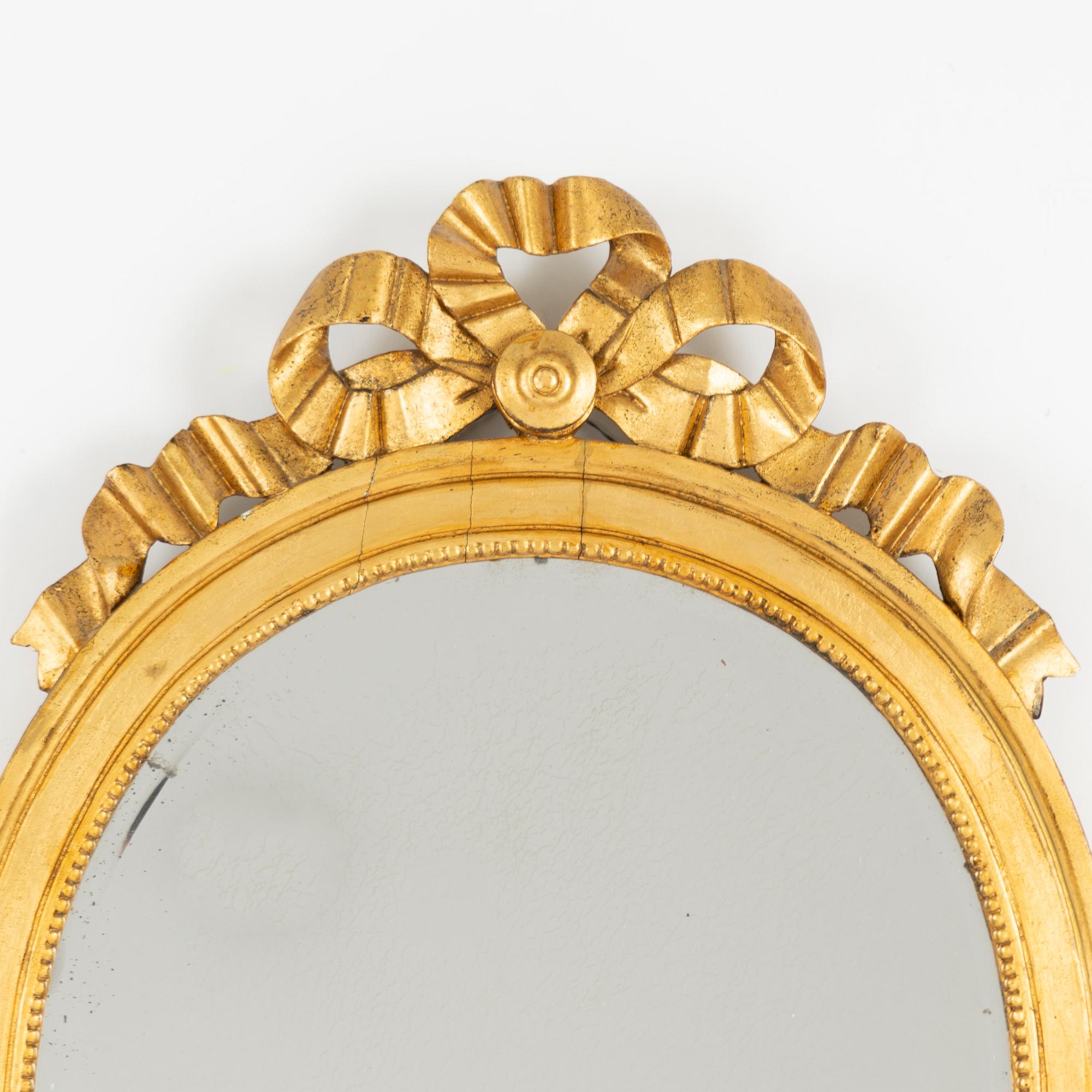 A mirror wall sconce, Gustavian, late 18th Century.