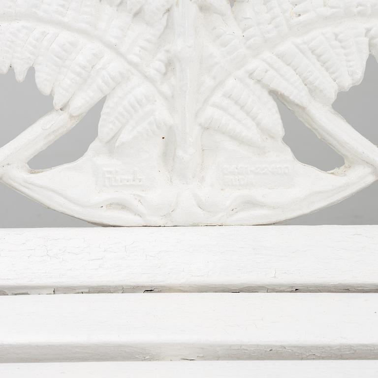 Trädgårdssoffa, "Ormbunke", Riab, Ruda, 1900-talets andra hälft.