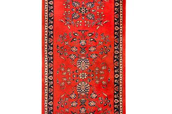 Gallerimatta, Sarouk, ca 632 x 90 cm.