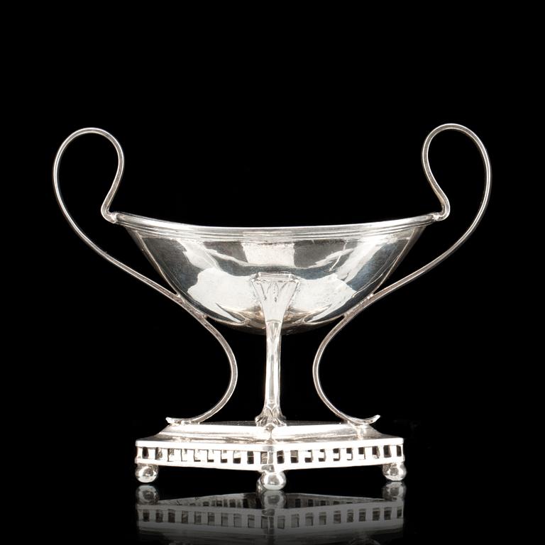 SALTKAR, Silver, Johan Jacob Ulfsberg, Nyköping, 1811. Vikt ca 76g.