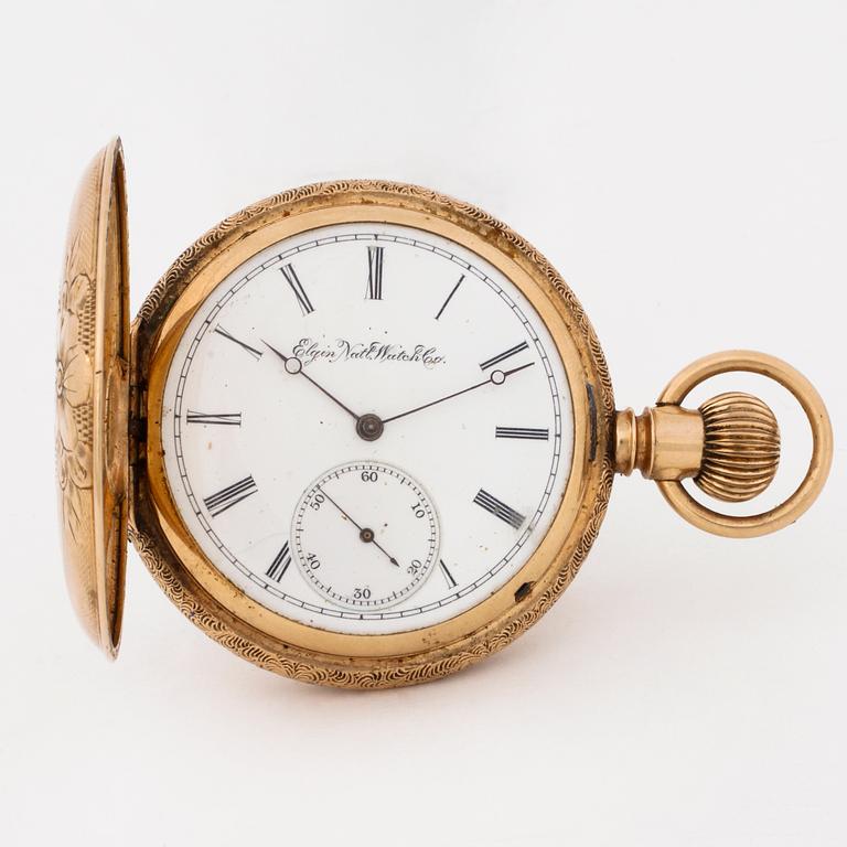 ELGIN NATL. WATCH CO., pocket watch, 51,5 mm, savonett.