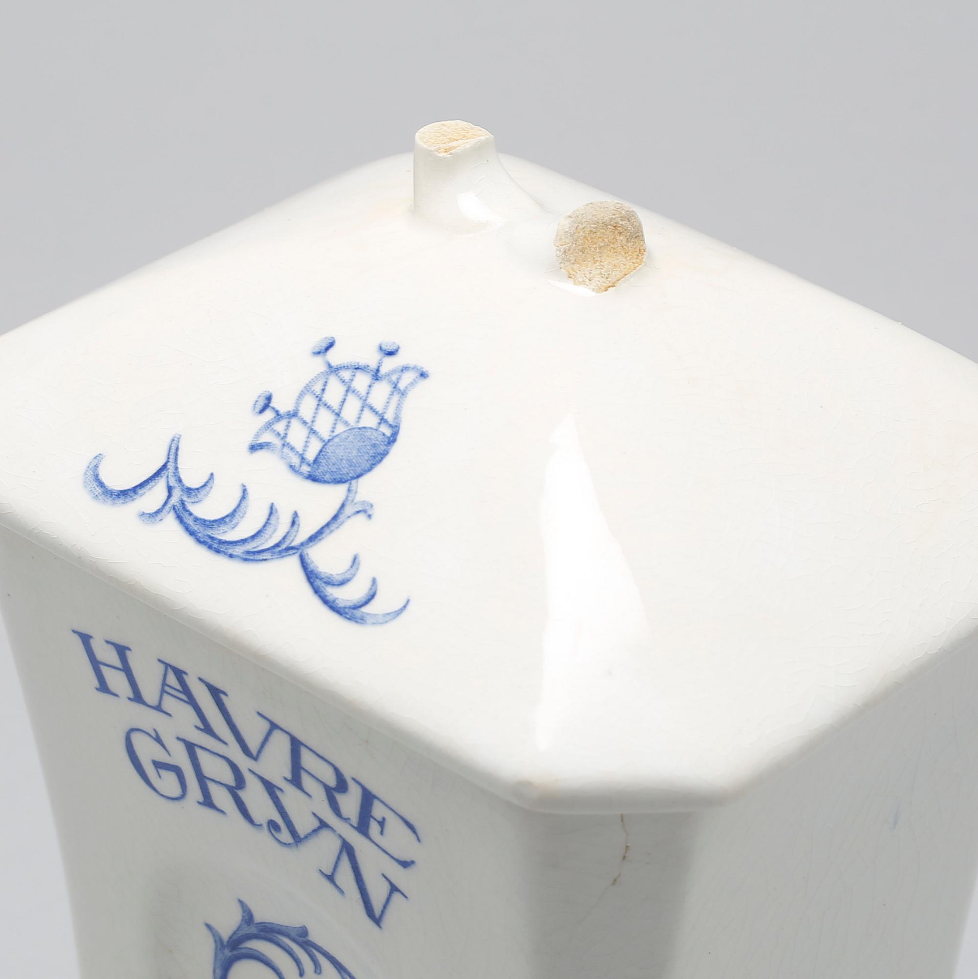 SPECERIBURKAR/KRYDDUPPSATS, 13 st, "Blåklocka", Rörstrand, i produktion 1923-1930-tal.