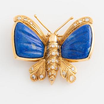 Brooch in the shape of a butterfly.