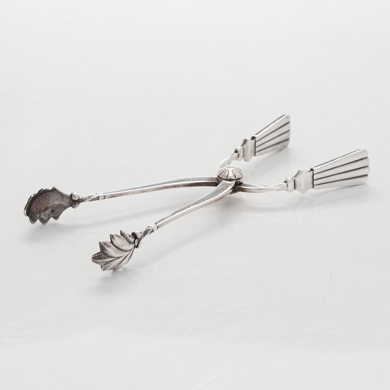 Sterling silver sugar tongs, Georg Jensen, Denmark. After 1945.