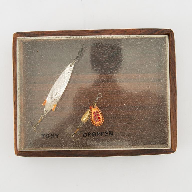 Various fishing lures, approx. 24 pcs, Abu, late 20th century.