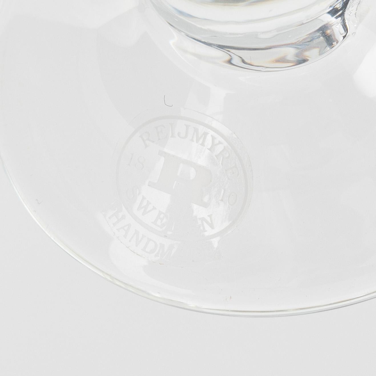 Jonas Bohlin, a pair of snapsglasses , numbered, for Sturehof jubilee 1997, Rejmyre.