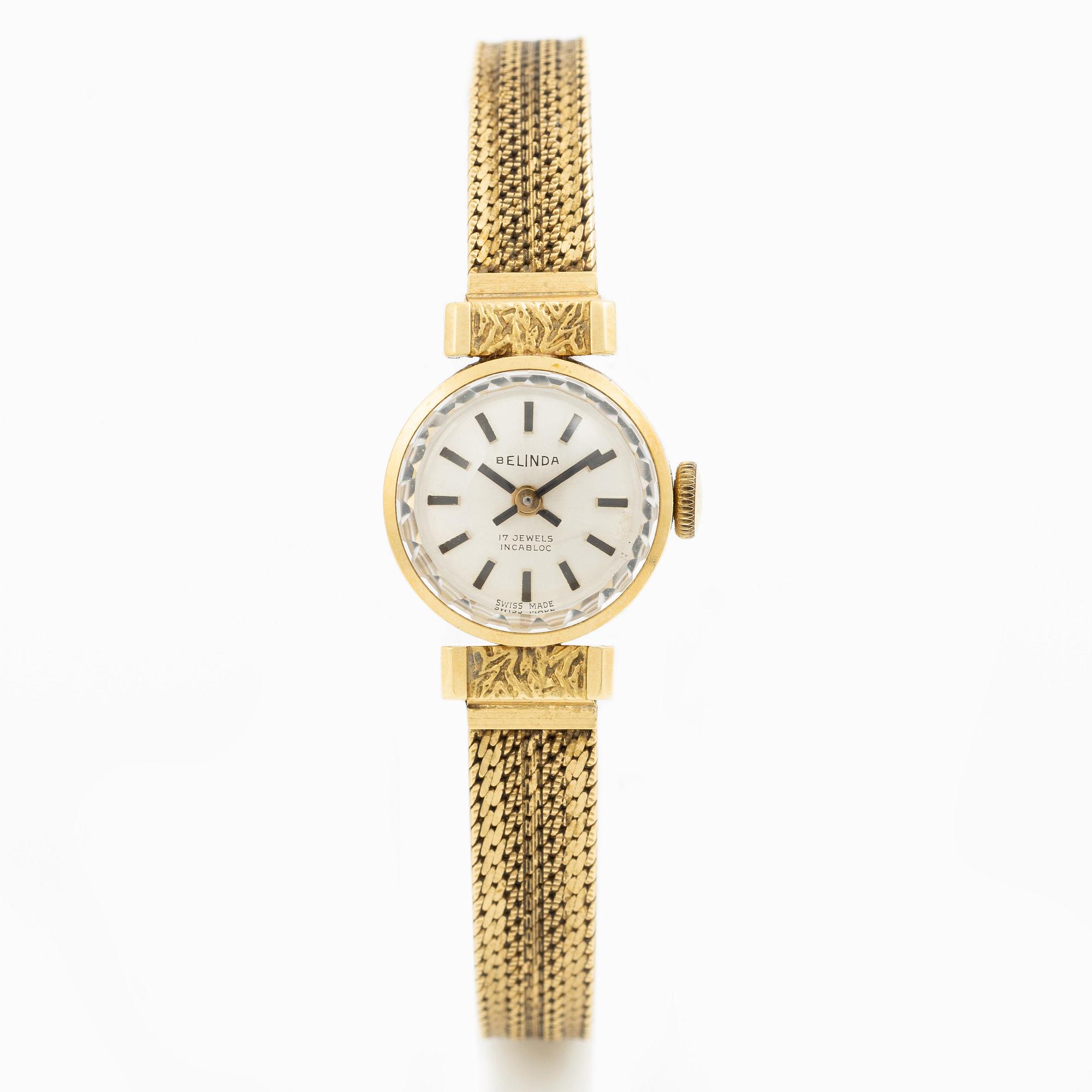 Belinda, wristwatch, 16.5 mm, 18K gold.