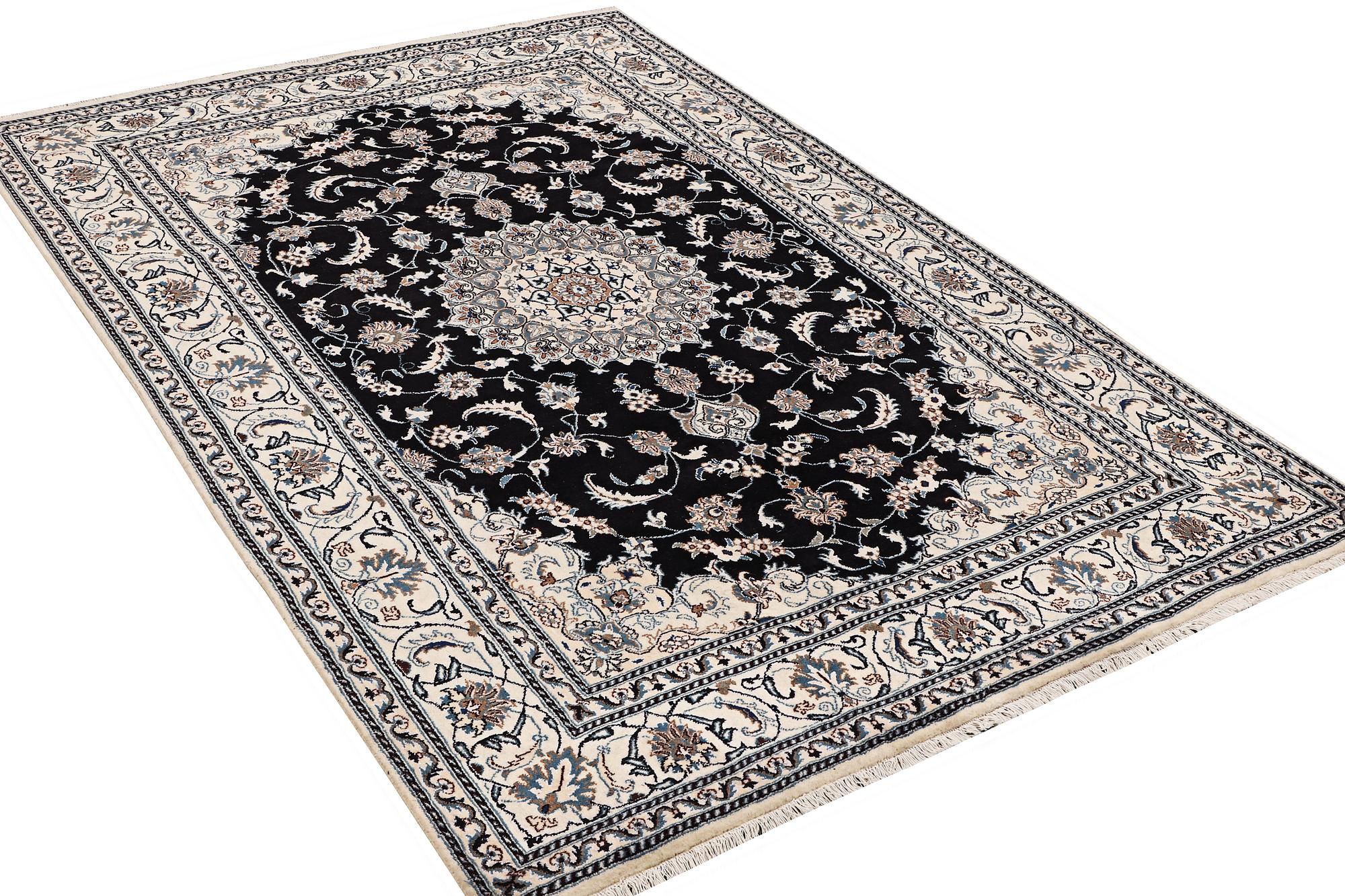 A carpet, Nain, part silk, ca 307 x 198 cm.