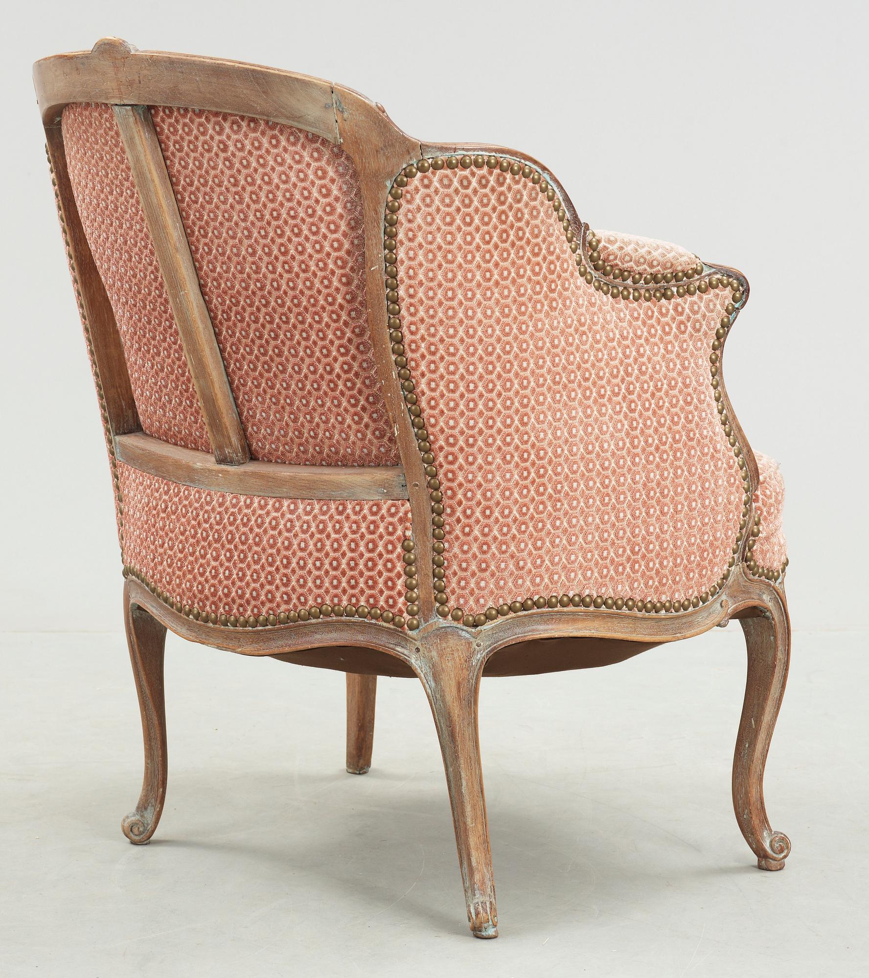 FÅTÖLJ, Louis XV-stil, 1900-talets början.